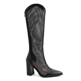Cut Out Knee High Boots